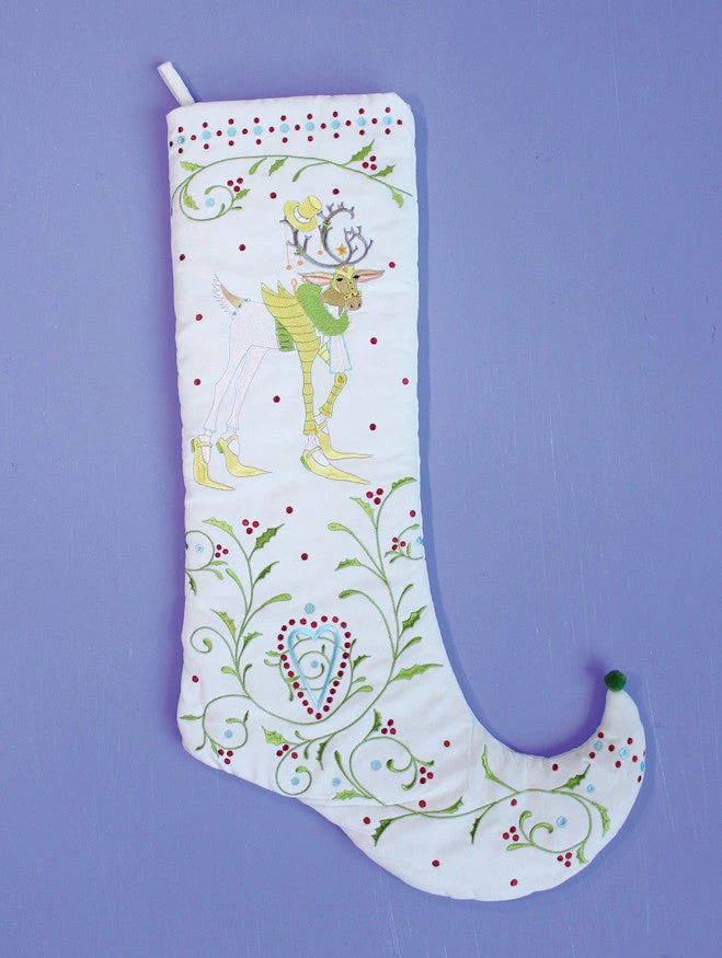 Patience Brewster Dash Away Prancer Stocking 3 Patience Brewster Dash Away Prancer Stocking