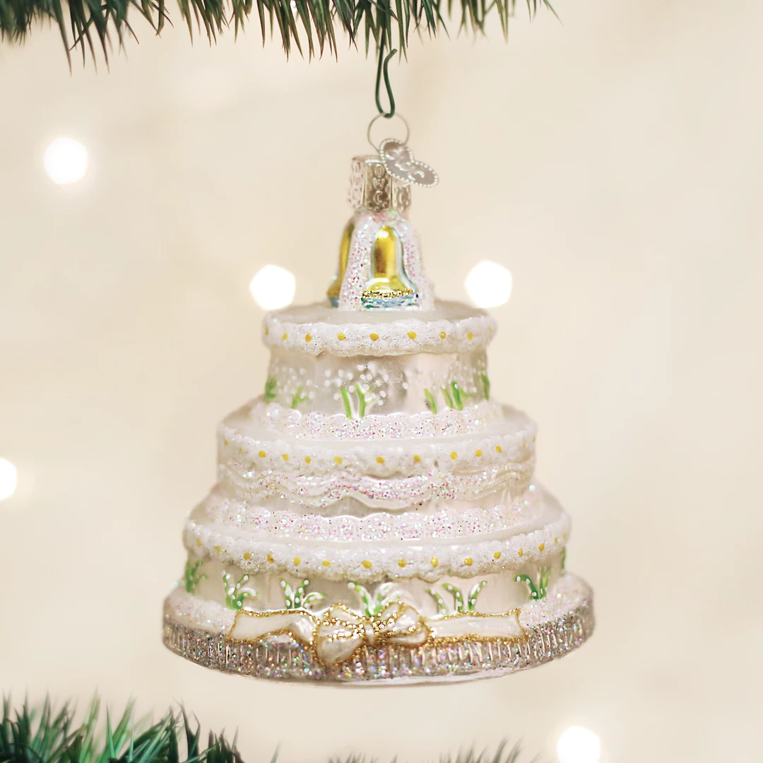 Old World Christmas Wedding Cake Ornament 3 Old World Christmas Wedding Cake Ornament