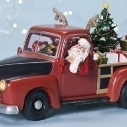 Roman Santa Pickup Truck Music Box