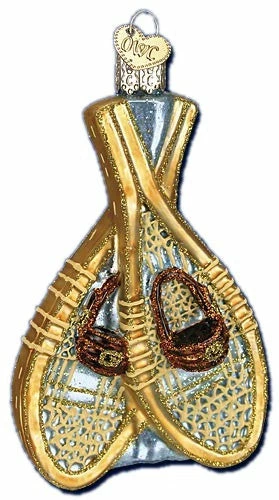 Old World Christmas Snowshoes Ornament 3 Old World Christmas Snowshoes Ornament