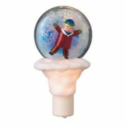 The Holiday Barn Christmas Making A Snow Angel Shimmer Night Light