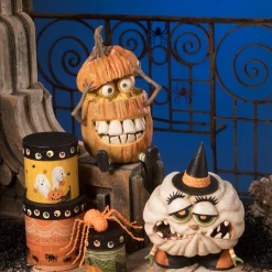 Bethany Lowe Monster Pumpkin With Googly Eyes