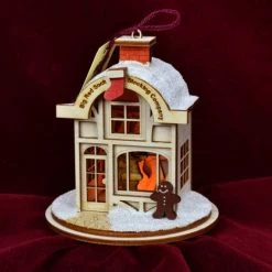 Ginger Cottages Christmas Stocking Shoppe Balsa Wood Ornament