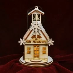 Ginger Cottages Elf Academy Balsa Wood Ornament