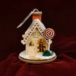 Ginger Cottages Good Goody Gumdrop Shoppe Balsa Wood Ornament Christmas