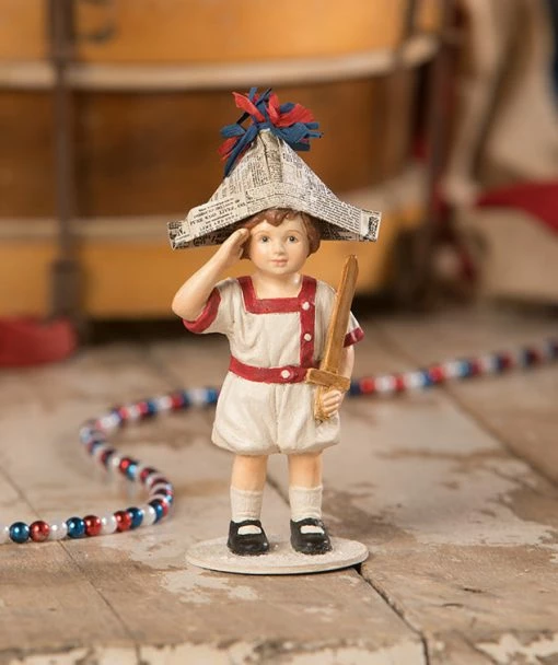 Bethany Lowe New! I Pledge Allegiance Boy Figurine