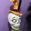 TheHolidayBarn.com Spooky Skelly Skull With Eyes That Light Up New!