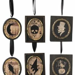 Bethany Lowe Halloween Silhouette Portrait Ornaments New!
