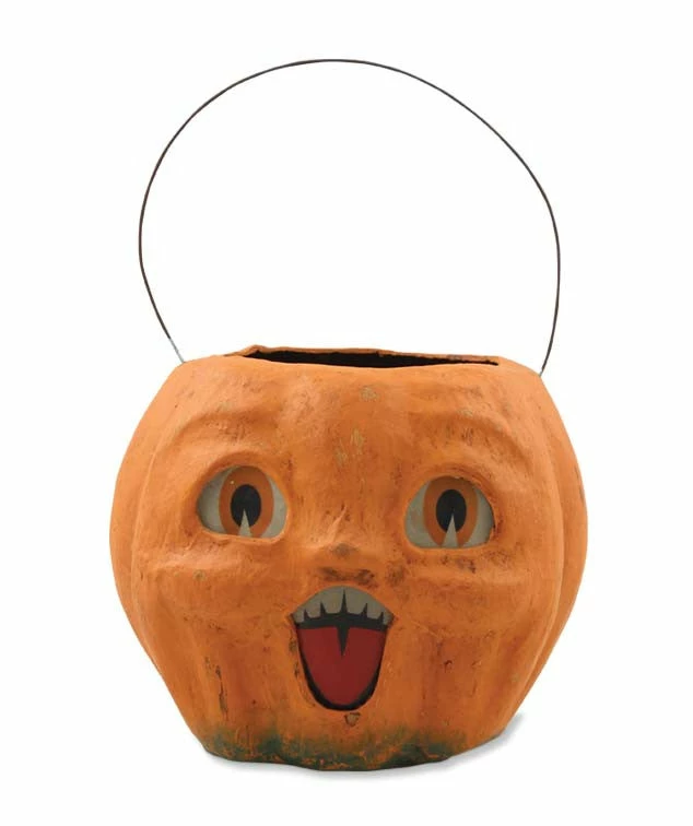 Bethany Lowe Happy Vintage Pumpkin Bucket 3 Bethany Lowe Happy Vintage Pumpkin Bucket