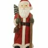 Bethany Lowe Santa With Staff Red - 20" Tall