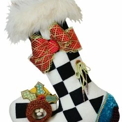 TheHolidayBarn.com Amelia Stocking Accent Pillow Christmas