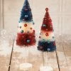 Bethany Lowe New! Americana Rocket Bottle Brush Trees