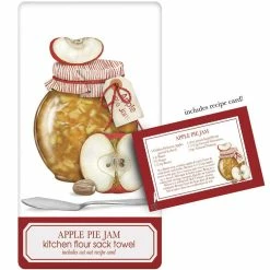 Mary Lake-Thompson Apple Pie Jam Kitchen Towel With Recipe Card