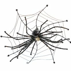 Katherine's Collection Beaded Spiderweb With Spider Clip