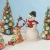 Bethany Lowe Deck The Halls, Snowman & Reindeer Duo