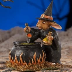 Bethany Lowe Rabbit Witch Figurine