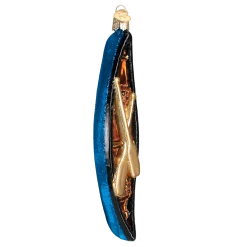 Old World Christmas Glass Canoe Ornament 8 Old World Christmas Glass Canoe Ornament