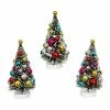 Raz Decorated Bottle Brush Trees - 4" New!