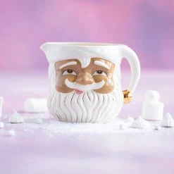 Glitterville Brown Papa Noel Pitcher