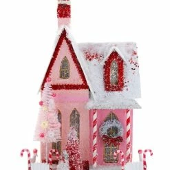 Cody Foster Candy Cane Cottage Putz House New!