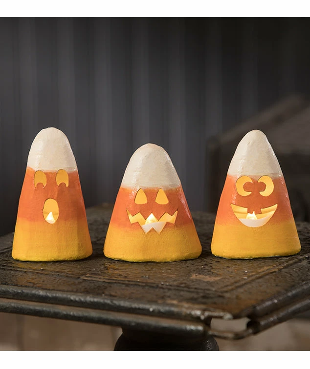 Bethany Lowe New! Candy Corn Luminaries 3 Bethany Lowe New! Candy Corn Luminaries