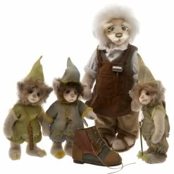 Charlie Bears Teddy Bear Elves And The Shoemaker Set