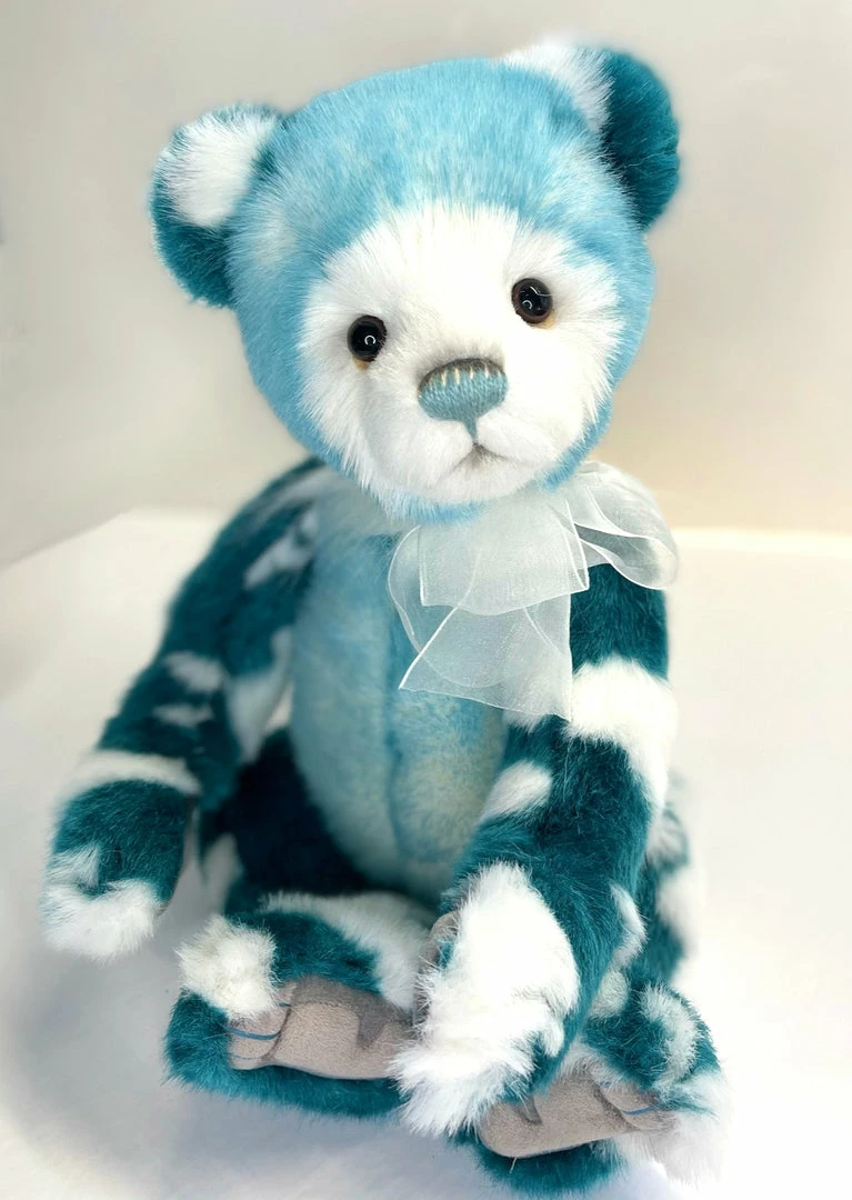 Charlie Bears Macaroon Teddy Bear, Turquoise Blue New! 3 Charlie Bears Macaroon Teddy Bear, Turquoise Blue New!