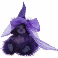 Charlie Bears Potions Purple Witch Teddy Bear New!