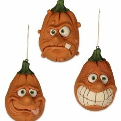Bethany Lowe Silly Halloween Pumpkin Ornaments New!