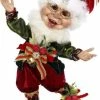Christmas Ornamenting Elf By Mark Roberts - 13" New! 1 Christmas Ornamenting Elf By Mark Roberts - 13" New!