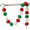 Creative Co-Op Christmas Pom Pom Garland