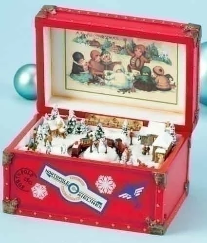 The Holiday Barn Christmas Surprise Trunk Music Box 3 The Holiday Barn Christmas Surprise Trunk Music Box