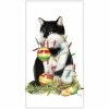 Mary Lake-Thompson Kitchen Christmas Tree Mischief Cat Flour Sack Towel