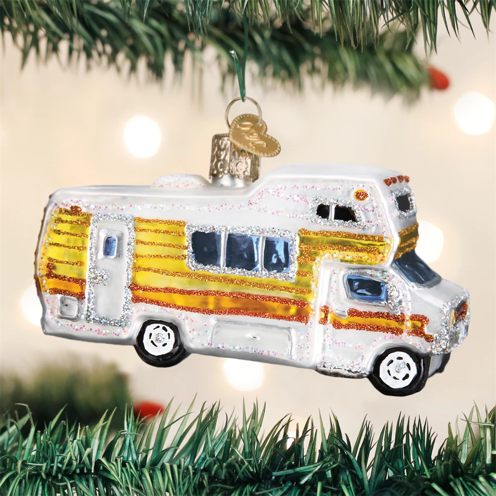 Old World Christmas Classic Motorhome Ornament 3 Old World Christmas Classic Motorhome Ornament