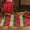 Park Designs Country Christmas Cotton Rag Rug New!