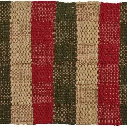 Park Designs Country Christmas Cotton Rag Rug New!
