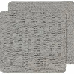 TheHolidayBarn.com Crocheted Dishcloths, Gray