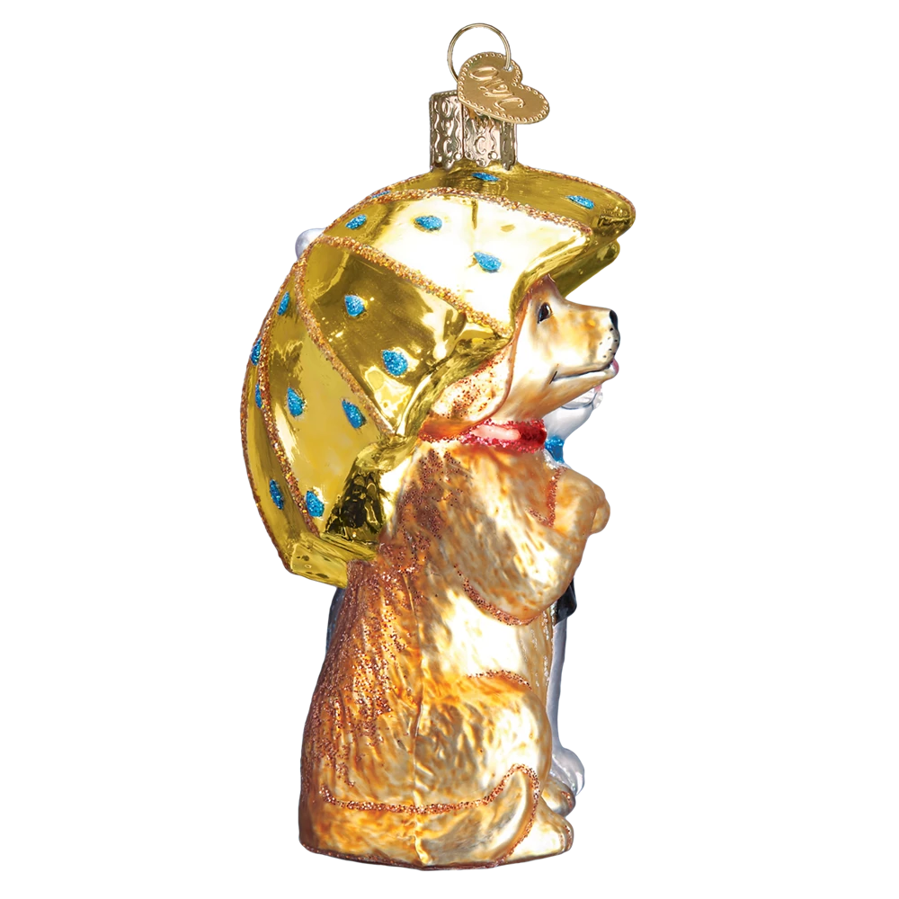 Old World Christmas Raining Cats & Dogs Ornament 5 Old World Christmas Raining Cats & Dogs Ornament
