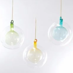 Katherine's Collection Double Glass Sphere Ornaments