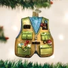 Old World Christmas Fishing Vest Ornament 1 Old World Christmas Fishing Vest Ornament