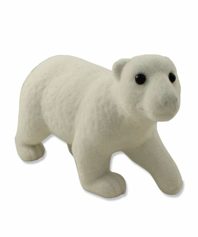 Bethany Lowe Flocked Polar Bear 3 Bethany Lowe Flocked Polar Bear