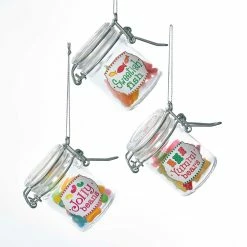 Kurt Adler Fruity Candy In Jar Ornaments