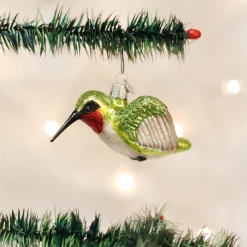 Old World Christmas Glass Hummingbird Ornament