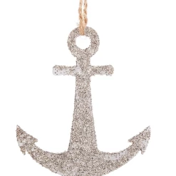Midwest-CBK Glittered Anchor Silhouette Ornament Christmas