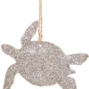 Midwest-CBK Glittered Sea Turtle Silhouette Ornament Christmas