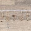Ragon House Glittered Snowflake & Jingle Bell Garland 2 Ragon House Glittered Snowflake & Jingle Bell Garland