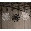 Bethany Lowe Glittered Spiderweb Ornaments