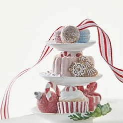 Raz New! Sweet Treats On Tiered Tray Ornament