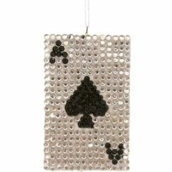 Cody Foster Jeweled Ace Of Spades Ornament