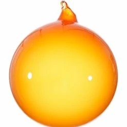 Winward Jim Marvin Ornaments Jim Marvin Sun Moon Orange Bubblegum Glass Ornaments